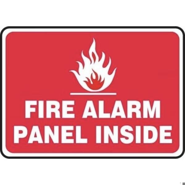 Accuform SAFETY SIGN FIRE ALARM PANEL INSIDE MEXG512XL MEXG512XL - main